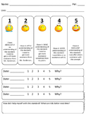 Self-Assess Smiley Face Worksheets