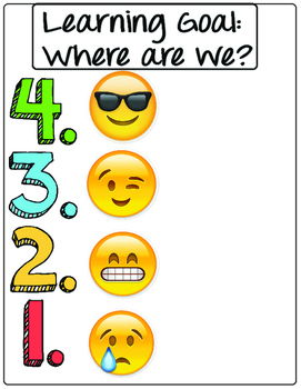 Preview of Self Assessment Emojis Poster