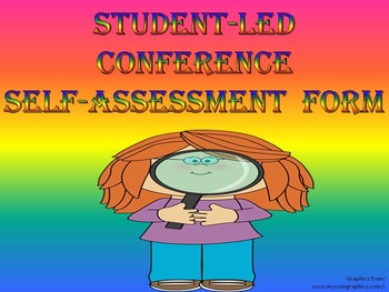 Preview of Self-Assessment For Student-Led Conferences