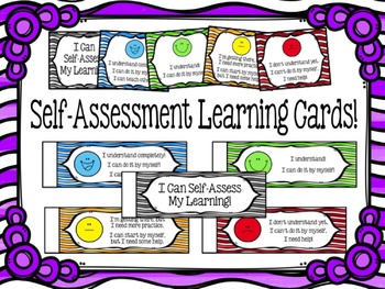 Preview of Self-Assessment Learning Cards!