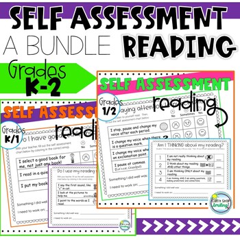 Preview of Self Assessment Reading Bundle for Grades K-2