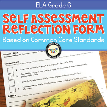 Preview of Self-Assessment Reflection Forms ELA 6