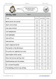 Self Assessment Student Checklists - Editable pdf file