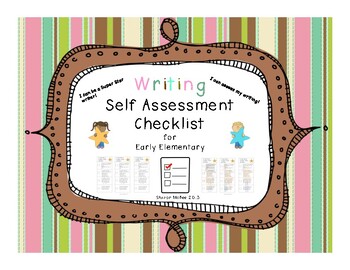 Preview of Self-Assessment Writing Checklist for Early Elementary