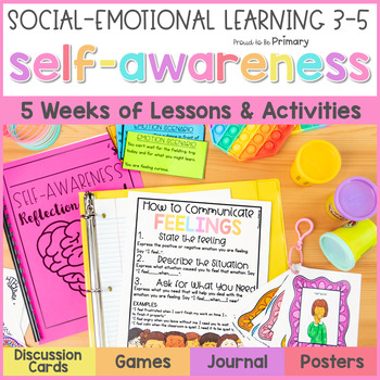 Preview of Self Awareness & Feelings - Social Emotional Lessons, Activities & Posters