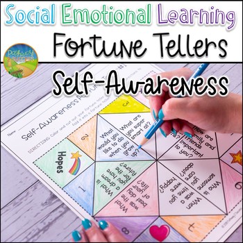 Preview of Self-Awareness Skills Fortune Teller | Social Emotional Learning Lesson & Craft