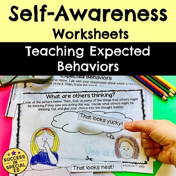 Preview of Self-Awareness Expected Behaviors Worksheets Social Emotional Learning