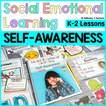 Preview of Self-Awareness Lessons & Activities SEL Skills - About Me, Emotions, Confidence