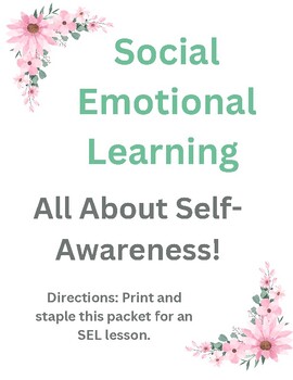 Preview of Self-Awareness Packet! SEL and Behavior Support