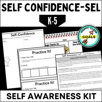 New Year Goal Setting Activity - Vision Board - Self-Confidence