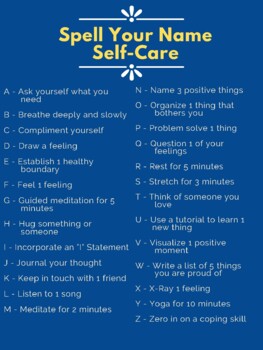 Self-Care ABCs by The Awkward Counselor