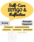 Self-Care BINGO Game & Reflection Activity Printable