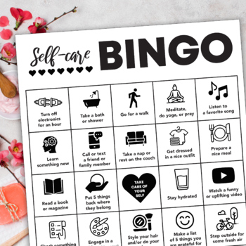 Self Care Bingo Worksheets Teaching Resources Tpt