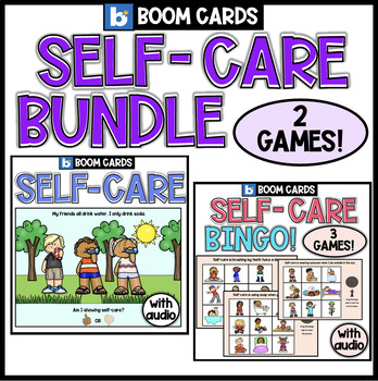 Preview of Self-Care | Boom Cards | Social Emotional Learning | Healthy Choices | Bingo