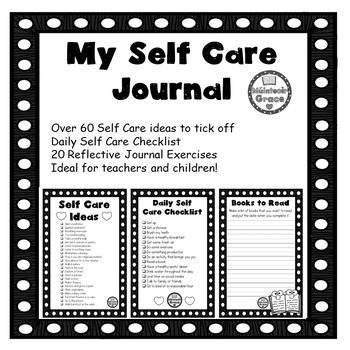 Self Care Journal For Teachers And Kids By Muinteoir Grace Tpt