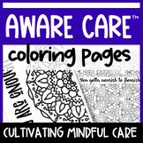 Aware Care and Mindfulness Coloring Pages Replacing Toxic 