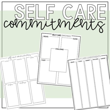 Preview of Self Care Commitments