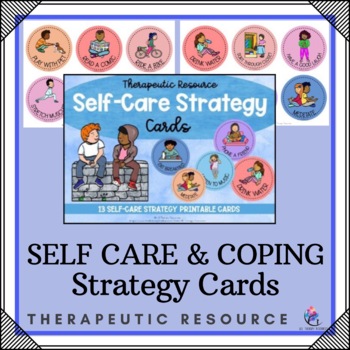 Preview of Self Care Coping and Calming Strategy Cards