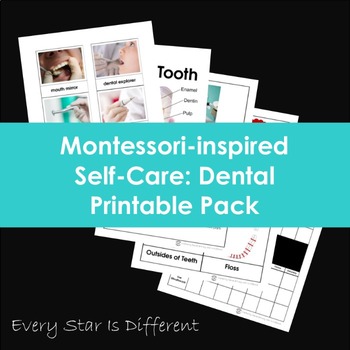 Preview of Self-Care: Dental Printable Pack