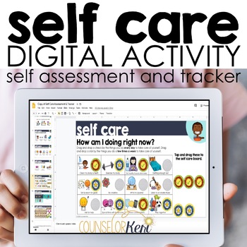 Preview of Self Care Digital Activity for Google Slides, Google Classroom Distance Learning