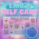 Colorful Fun Self Care Emoji Flyer