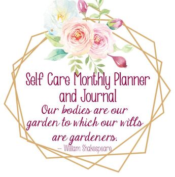 Preview of Self Care Journal and Planner - Teacher Self Care Organizer