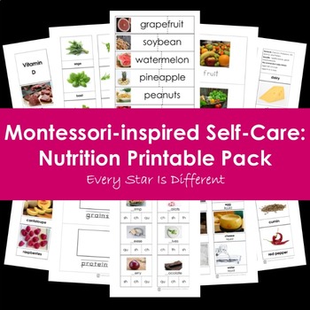 Preview of Self-Care: Nutrition Printable Pack