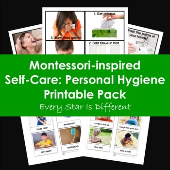 Preview of Self-Care: Personal Hygiene Printable Pack
