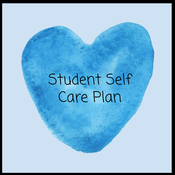 Preview of Distance Learning- Self Care Plan
