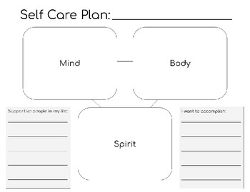 Self-Care Plan by Caity's SEL Classroom | TPT