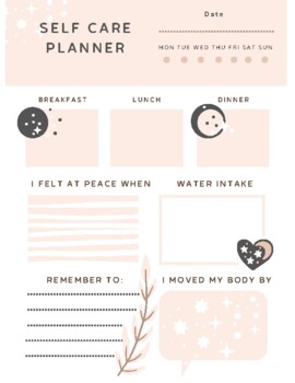 Self Care Planner by Courtney Benner | TPT