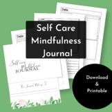 Self Care Planner- Mindfulness Planner - Feelings and Habi