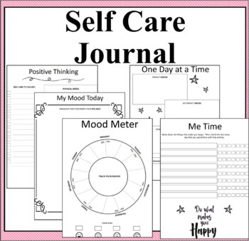 Preview of Self Care Reflection Journal-8 weeks of making positive self care changes
