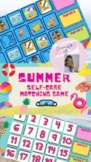 Self-Care (SUMMER) Memory Game: End of the Year Counseling