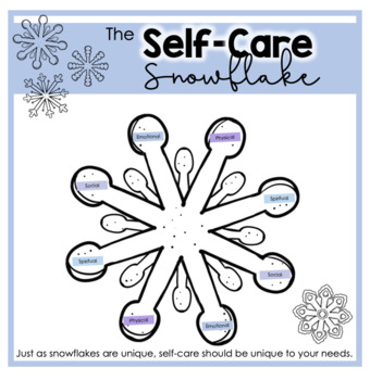 Preview of Self-Care Snowflake *Digital*