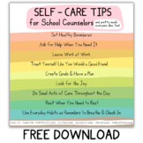 Self-Care Tips for School Counselors..& Pretty Much Everyo