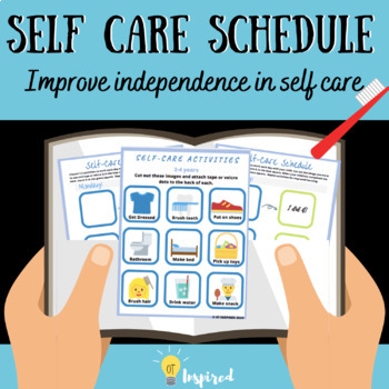 Preview of Self Care Visual Schedule PDF for Occupational Therapy/Special Education/Autism