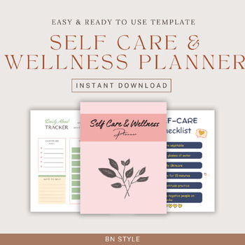 Preview of Self Care & Wellness Planner