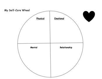 Preview of Self-Care Wheel