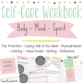 Preview of Self-Care Workbook | 28 Weeks of Coping Skills | For 4th-12th Graders