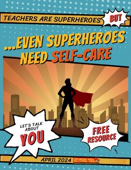 Preview of Self-Care for Professionals | April Free Resource | Empowering Minds SEL