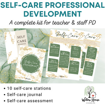 Preview of Self-Care for Staff Professional Development, Teacher Mental Health