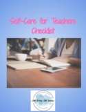 Self-Care for Teachers Checklist