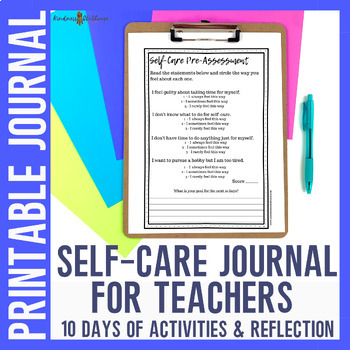 Self Care Journal Printable, Therapy Tools, Self Love Journal