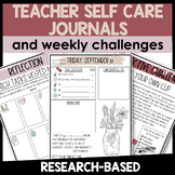 Teacher Self Care Challenge Planner | Journal and Reflection