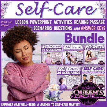 Preview of Self-Care for Teens Activities | Self-Care Scenarios | Lesson | Mental Health