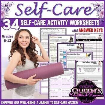 Preview of Self-Care for Teens | Self-Care Activities | Self-care Worksheets | Self-Love