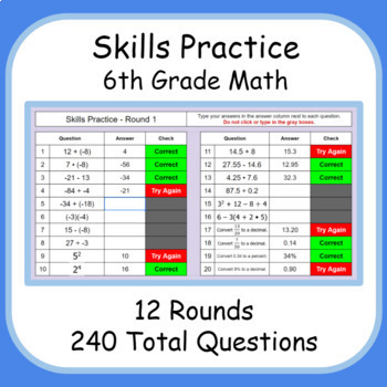 math assignments 6th grade