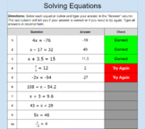 Self-Check Solving One Step Equations with Fractions Decim