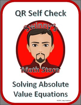 Preview of Self Check Worksheet: Solving Absolute Value Equations